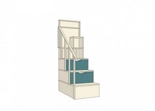 Детская мебель лестница-комод для домик 4