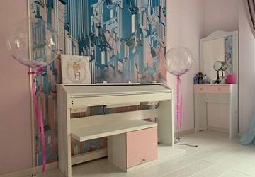 Детская мебель индивидуальный проект 2х комнат для девочки и мальчика