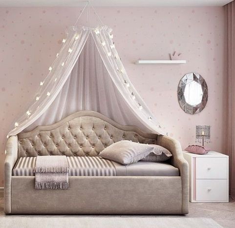 Детская мебель кровать принцесса с доп спальным местом